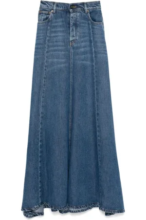 SEMICOUTURE Denim Skirts, female, , S, Multicolor Skirt Elevate Wardrobe Vibrant Touch