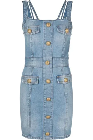 Balmain 4 Pkts Strapped Short Dress