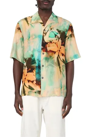 Paul Smith Green Floral Silk Shirt