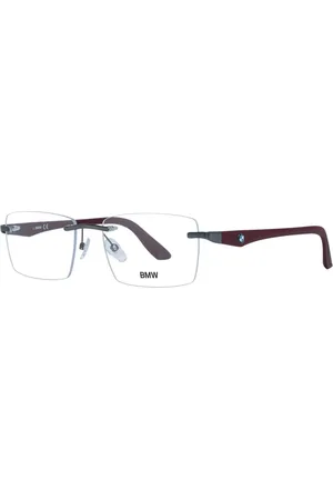 BMW Square Rimless Red Eyeglasses