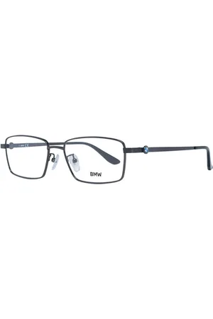 BMW Glasses, male, , ONE SIZE, Gunmetal Metal Frame Rectangle Eyeglasses Men
