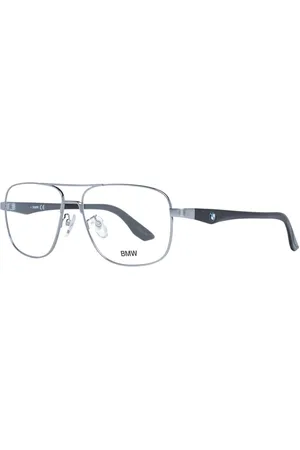BMW Glasses, male, , ONE SIZE, Gunmetal Aviator Eyeglasses for Men