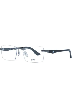 BMW Glasses, male, , ONE SIZE, Gunmetal Rectangle Optical Frames