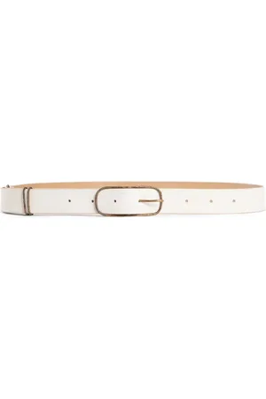 ZIGGY CHEN Metal Buckle Leather Belt