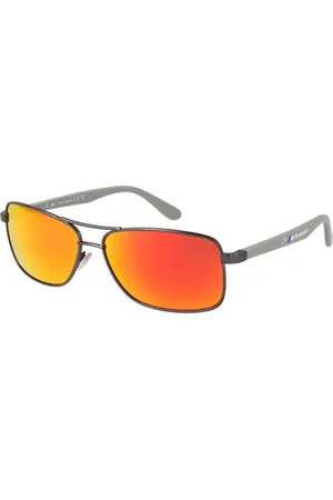 BMW Aviator Metal Sunglasses with Mirrored Lenses