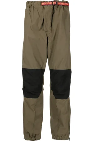BILLIONAIRE Panelled Drawstring Straight-Leg Trousers