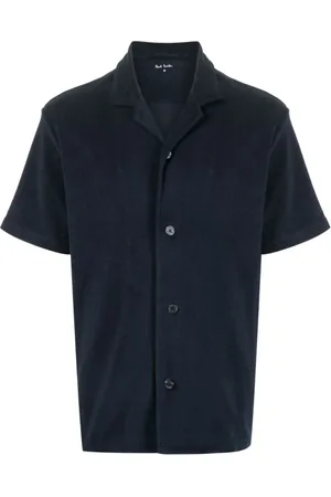 Paul Smith Short Sleeve Shirts, male, , M, Towelling Finish Artist Stripe Shirt