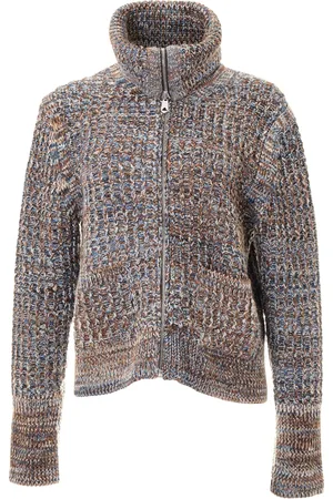 Paul Smith Red Zip-Up High Neck Cardigan