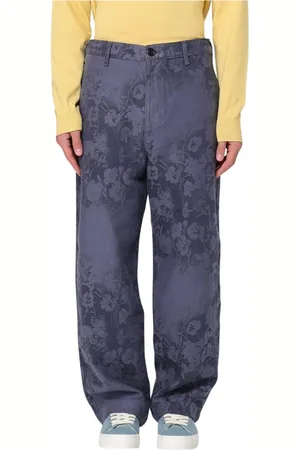 Paul Smith Straight Trousers, male, , W30, Floral Print Tapered Leg Trousers