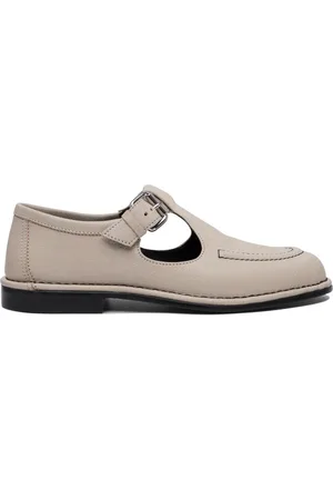 Pierre Hardy White Leather Loafers Stylish Shoes