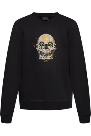 Paul Smith Sweatshirts, male, , XL, Logo Print Crew Neck Jumper