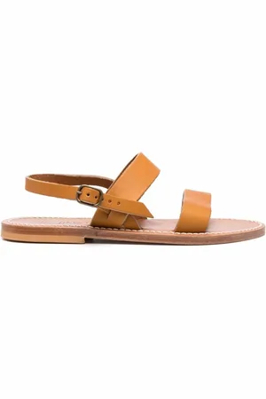 K jacques Flat Sandals, female, , 6 UK, Leather Sandals with Thin Straps
