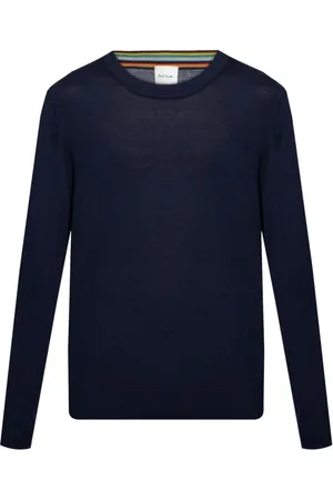 Paul Smith Round-neck Knitwear, male, , XL, Navy Crew Neck Jumper