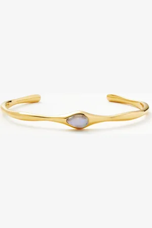Missoma Magma Gemstone Cuff Bracelet | 18ct Recycled Gold Vermeil on Recycled Sterling Silver