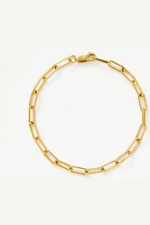 Missoma Classic Mini Paperclip Chain Bracelet | 18ct Gold Plated