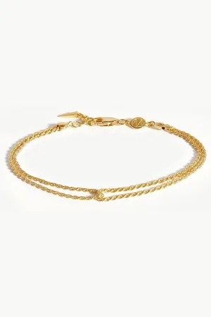 Missoma Double Rope Bracelet | 18ct Gold Vermeil
