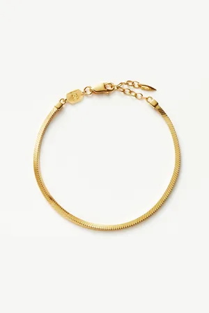 Missoma Lucy Williams Square Snake Chain Bracelet