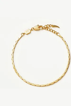 Missoma Lucy Williams Cobra Snake Chain Bracelet | 18ct Gold Plated