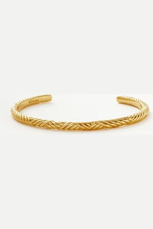 Missoma Wavy Ridge Gemelli Cuff Bracelet