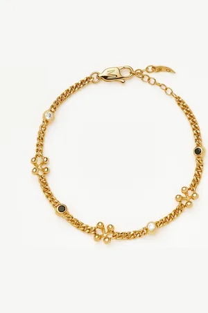 Missoma Kinetic Duality Charm Bracelet | 18ct Gold Plated Cubic Zirconia