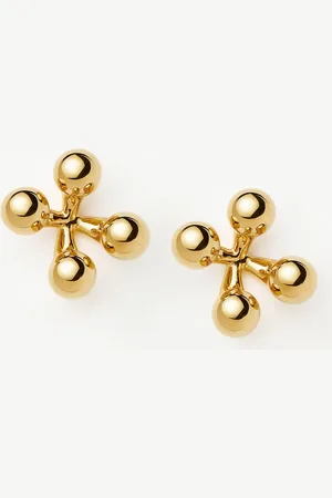 Missoma Atom Oversized Stud Earrings | 18ct Gold Plated