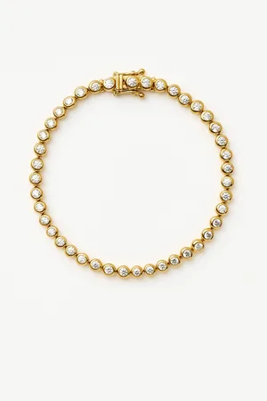 Missoma Tennis Round Bracelet | 18ct Gold Vermeil Cubic Zirconia