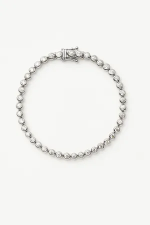 Missoma Tennis Round Bracelet | Sterling Silver Cubic Zirconia