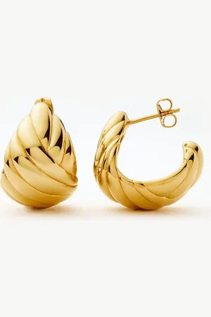 Missoma Rouje Lucia Dome Hoop Earrings | 18ct Gold Plated