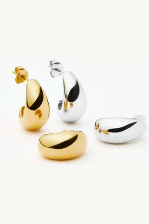 Missoma Savi Dome Mini Hoop Earring Set | Mixed Metal