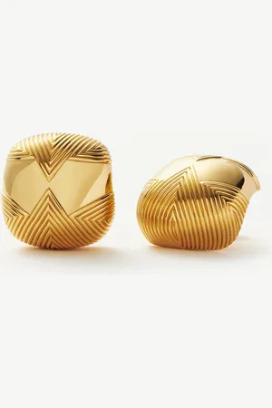 Missoma Hera Oversized Dome Ridge Stud Earrings