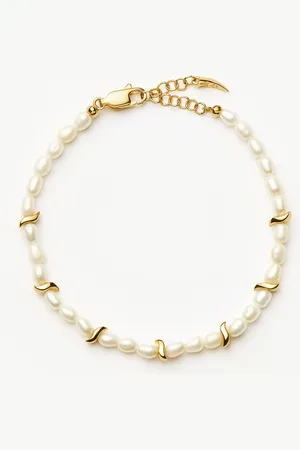 Missoma Savi Seed Pearl Bracelet | Pearl