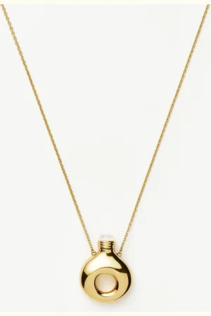 Missoma Message in a Bottle Molten Pendant Necklace | 18ct Gold Plated
