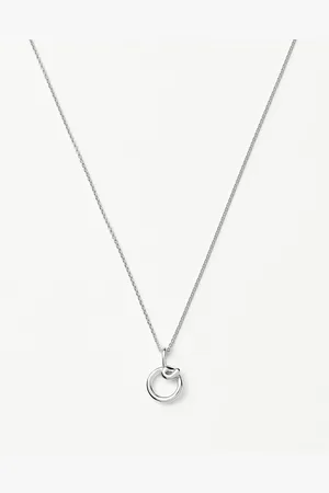 Missoma Curly Molten Mini Initial Necklace - O | Sterling Silver