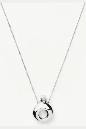 Missoma Message in a Bottle Molten Pendant Necklace | Silver Plated