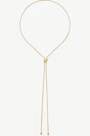 Missoma Savi Slider Lariat Chain Necklace | 18ct Gold Vermeil