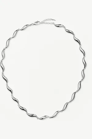 Missoma Savi Signature Link Chain Necklace | Silver Plated