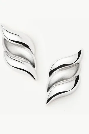 Missoma Savi Signature Oversized Stud Earrings | Sterling Silver