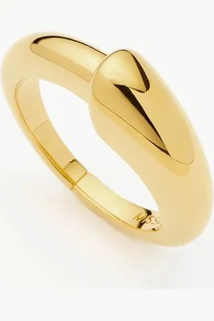 Missoma Sculptural Ridge Stacking Ring | 18ct Gold Vermeil