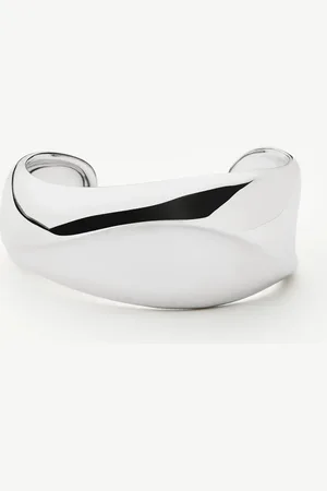 Missoma Sculptural Molten Cuff Bracelet | Silver Plated