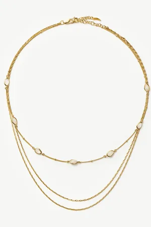 Missoma Magma & Twisted Double Chain Necklace Set | 18ct Gold Vermeil