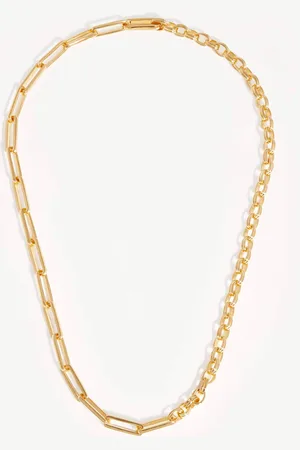 Missoma Deconstructed Axiom Chain Necklace | 18ct Gold Plated