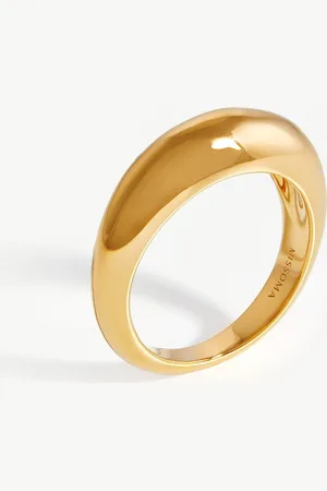 Missoma Dome Plain Ring | 18ct Gold Plated