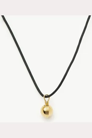 Missoma Sphere Pendant Cord Necklace | 18ct Gold Plated