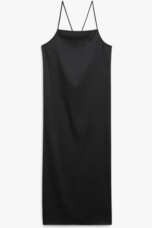 Monki Square neck midi slip dress