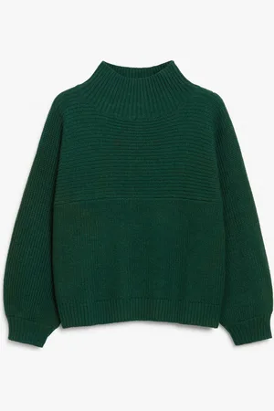 Monki Vertical knit turtleneck sweater