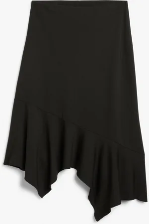 Monki Asymmetric midi skirt