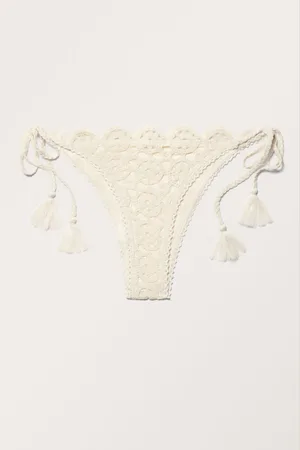 Monki Crochet Bikini Tanga Bottoms