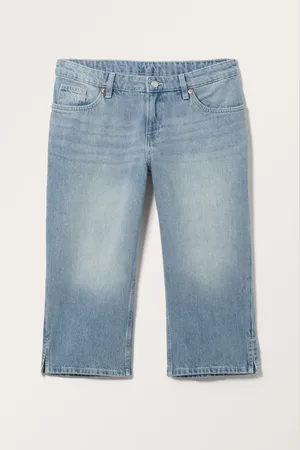 Monki Moop Low Capri Jeans