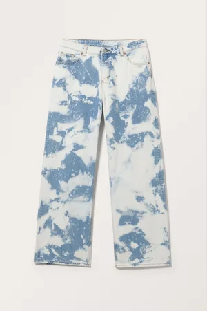 Monki Naoki Low Tie-Dye Loose Jeans