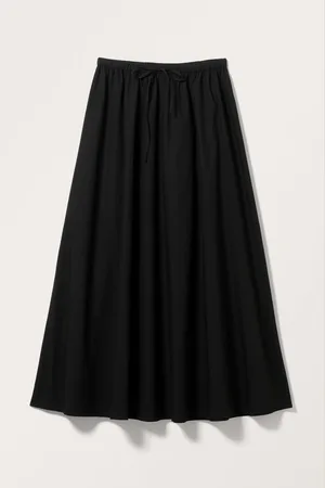 Monki A-line Maxi Poplin Skirt